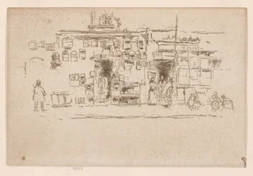 鳥かご、チェルシー、1886-88年頃（エッチング、インク、紙）