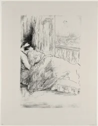 バルコニーで、1896