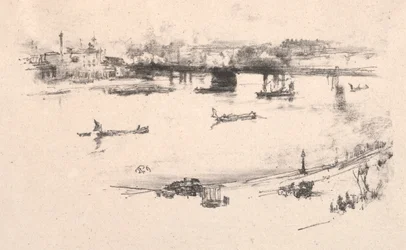 チャリングクロス鉄道橋、1896年。