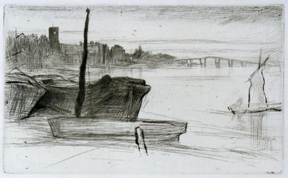 チェルシー橋と教会