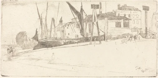 チェルシー ワーフ、1863 年。