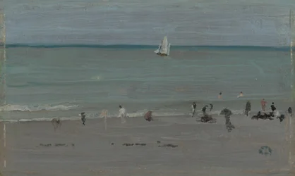 海岸の風景、水浴客、188485。