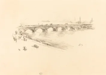 夕方、リトル ウォータールー橋、1896 年。