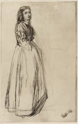 Fumette, Standing, 1859.