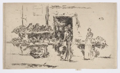 八百屋の店、パリ、1892-93年頃（エッチング、紙にインク）