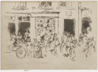 ハイストリート、ブリュッセル、1887年（紙にエッチング）
