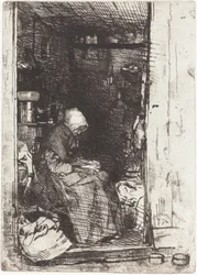 La Vieille aux Loques, 1858年。
