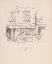 Maunders Fish Shop、チェルシー、1890年。