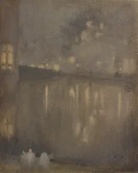 夜想曲: グレイとゴールドカナル、オランダ、1882 年。