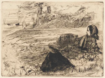 ナースメイドと子供、1859年。
