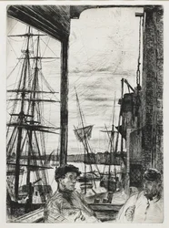 Rotherhithe 「Sixteen Etchings of Scenes on Thames and Other Subjects」より