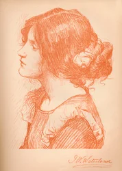 女性のスケッチc1885、1896