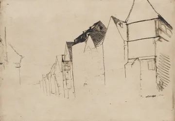 1858年に描かれた住宅のスケッチ。