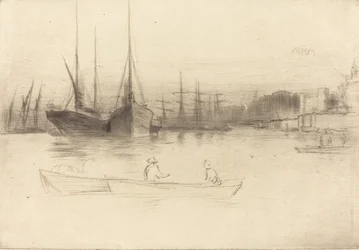 タワー沖の蒸気船（1875年