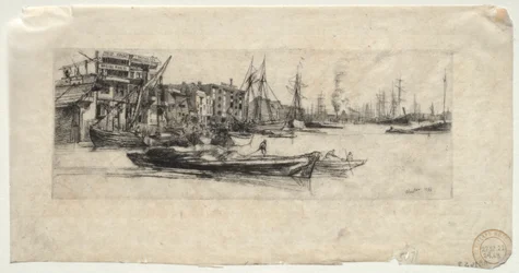 テムズ倉庫、1859年。