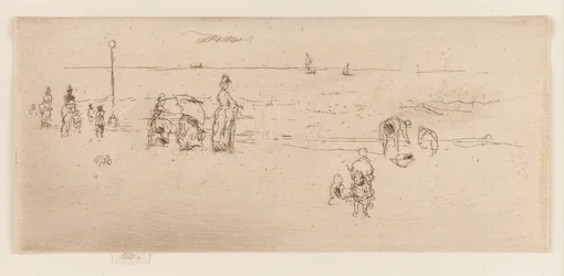 ビーチ、オステンド、1887年。