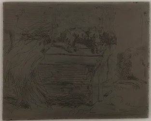 犬小屋の犬、1858年。