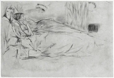 モデル、横たわる、c1864 1904。