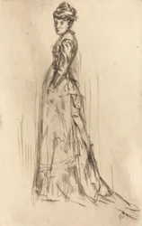 シルクドレス、c。 1873年。