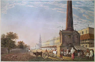 作家の建物、カルカッタ、ロバートハヴェルによって刻まれた、パブ。 1824