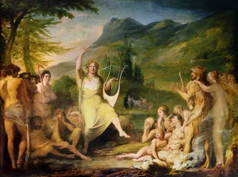 オルフェウス、人間の文化と知識の進歩のシリーズの最初、c.1777-84