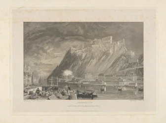 Ehenbreitstein, Linnoituksen purkamisen aikana vuonna 1817 Coblentzin laiturilta.