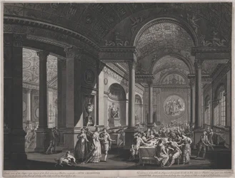 シャンペトル祭、1774 年 6 月 9 日 (晩餐室の内部)