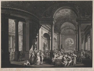 Inside view of the Supper-room & part of the Ball-room in a Pavilion erected for a Fete Champetre in the Garden of the Earl of Derby   1441520   ja       japanese Successfully Translated  Original: The Temple of Apollo Epicurius at Bassai, Phigalea Transla