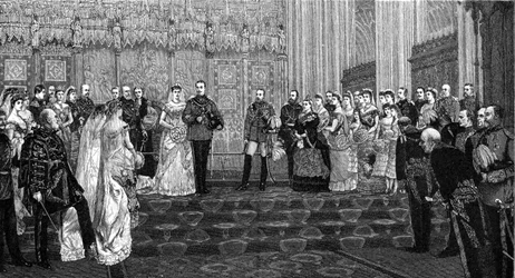 アルバニー公爵と公爵夫人の結婚、1882年4月27日、1900年