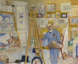 骸骨の画家、1896年