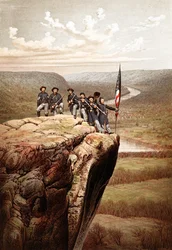 ルックアウトマウンテン、テネシー州、パブの連合兵士。 1863