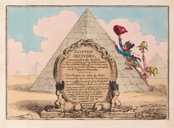 エジプトのスケッチ、パブ1799（手書きの彫刻）