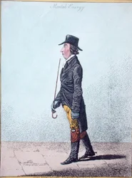 ハンナ・ハンフリーが1801年に出版した「精神的エネルギー」（手彩色の銅版画）