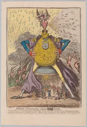 Midas、すべてを[Gold] Paper、pubに変換。 1797年（手描きの彫刻）