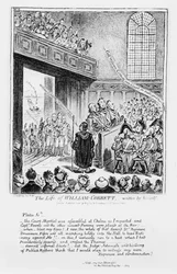 パブ自身が書いた「ウィリアムコベットの生涯」からのプレート6。 H・ハンフリー作、1809
