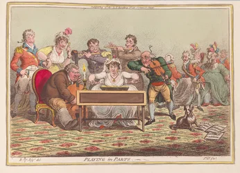 パーツ、パブで遊ぶ。 1801（手描きの彫刻）