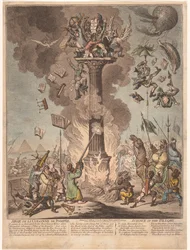 エジプトへのフランス遠征に関する漫画、1799 Siege de la Colonne de Pompee / さらし台の科学 (オブジェクトのタイトル)