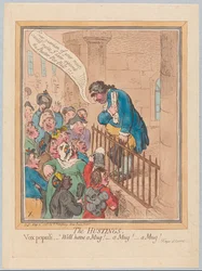 ハスティング。 Vox Populiマグカップもあるマグカップ！マグ！、パブ。 1796年（手描きの彫刻）