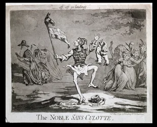 1794年にハンナハンフリーによって発行された高貴なサンスキュロット