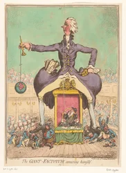ウィリアム・ピットが国会議事堂で演奏、1797年 面白がるジャイアント・ファクトタム