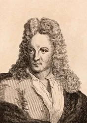 1817年にロンドンで出版された「真正の原作からの有名な画家の75の肖像画」のイラスト
