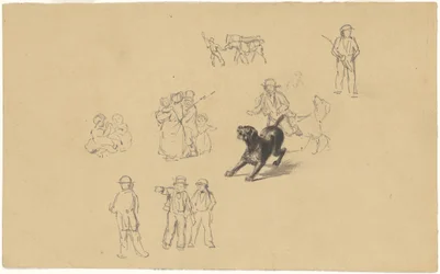 「民兵訓練」のための吠える犬と研究