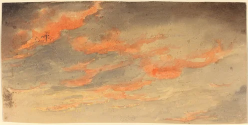 日没時の雲