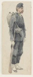 ライフルを運ぶ兵士