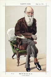 チャールズダーウィン、今日の男、No。33、Natural Selection、バニティフェア、パブから。 1871