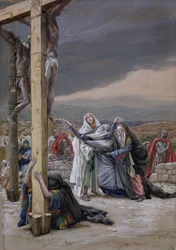Mater Dolorosa、「The Life of Christ」のイラスト、1884-96年（板紙にトイレとガッシュ）