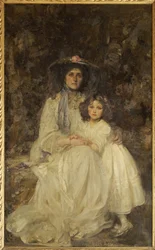 ディクソン・ポインダー夫人と娘のジョアン、1905年頃