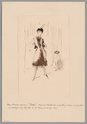 青い少女」のための習作：エリナー・レイランド嬢の肖像"