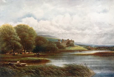 「リンリスゴー宮殿」（カラーリトグラフ）