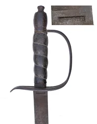 アメリカ独立戦争時のロイヤリスト（トーリー）将校の騎兵用サーベル（金属＆革製